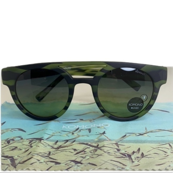 NEW Komono Sunglasses Dreyfuss Green Safari - Picture 2 of 15
